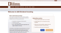 Desktop Screenshot of aaiidividendinvesting.com