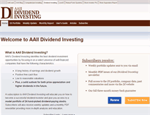 Tablet Screenshot of aaiidividendinvesting.com